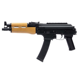 Century Draco 9S 9mm, 11" Threaded Barrel, Black, Polymer Grip, Wood Handguard, 35rd, Uses CZ Scorpion Mags