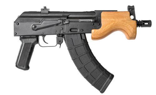Century Micro Draco Kit 7.62x39mm, 6.25" Barrel, Black Rec, Wood Handguard, Tan AWS Backpack, 30rd